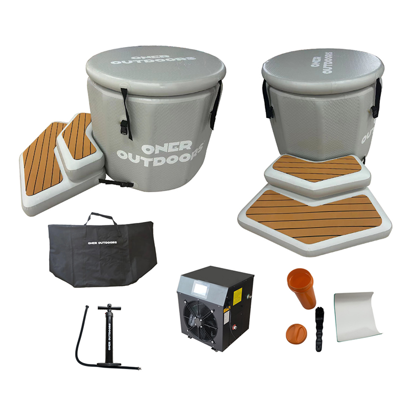 BAIN DE GLACE ROND GONFLABLE &Agrave; PLONG&Eacute;E FROIDE